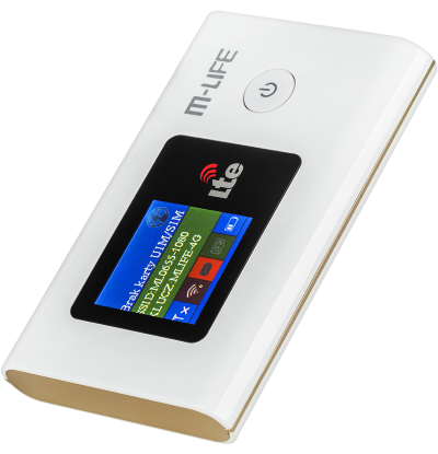 Genialny, kieszonkowy router MiFi M-LIFE LTE 4G Genialny, kieszonkowy router MiFi M-LIFE LTE 4G