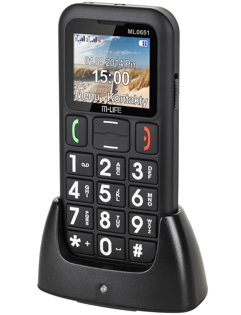 Telefon M-LIFE ML0651 - idealny dla seniora Telefon M-LIFE ML0651 - idealny dla seniora