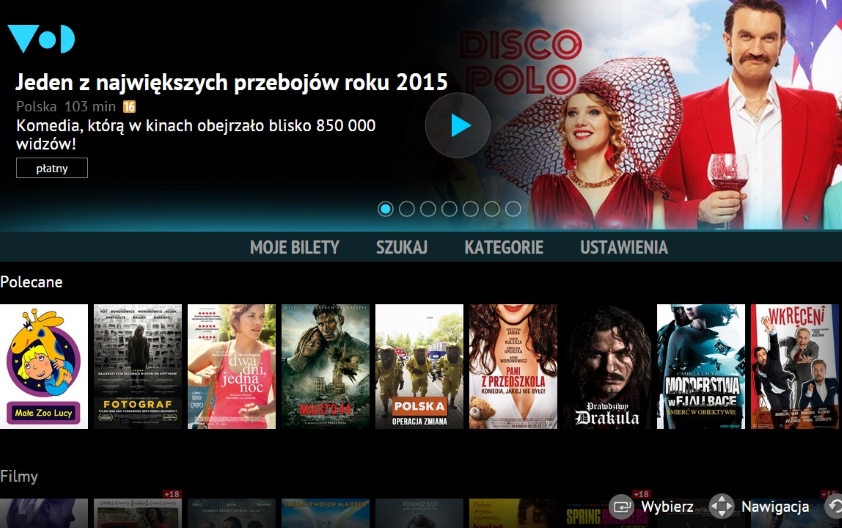 Nowa wersja aplikacji VoD.pl na telewizory Samsung Smart TV Nowa wersja aplikacji VoD.pl na telewizory Samsung Smart TV