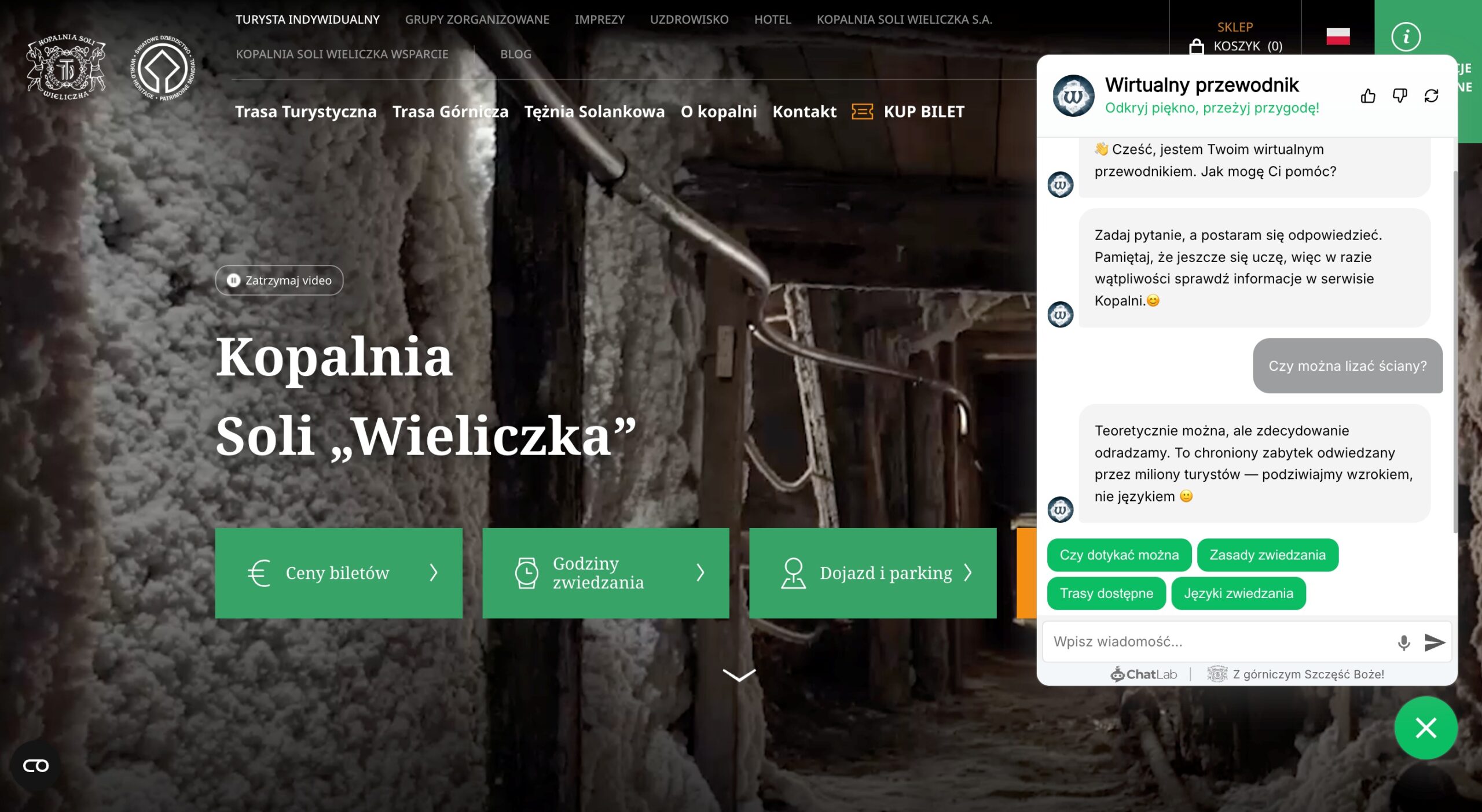 Kopalnia "Wieliczka": wirtualni asystenci AI przejmują obsługę gości Kopalnia "Wieliczka": wirtualni asystenci AI przejmują obsługę gości